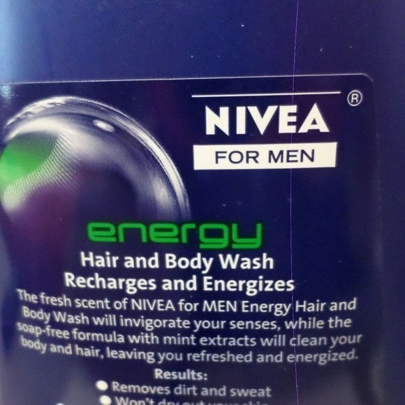 Nivea for Men Energy Hair & Body Wash 4 Bottles - Picture 5 of 10